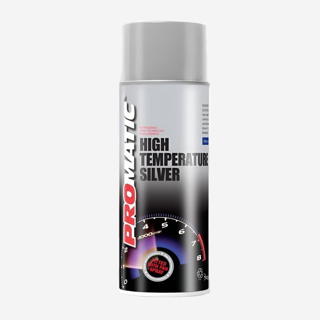Promatic Aerosol High Temperature Paint - Silver, Aerosols, Ultrimax