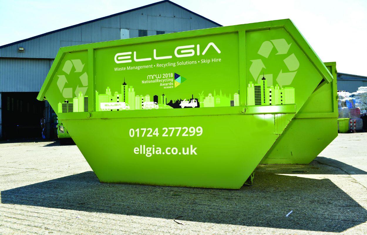Skip and Container Refurb to Lime Green By Elgia - Ultrimax