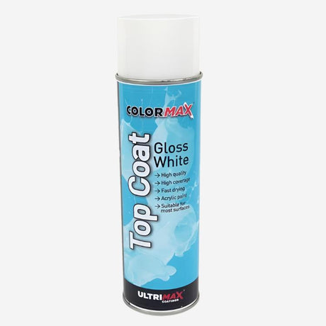 Colormax Aerosol Gloss White, Aerosols, Ultrimax