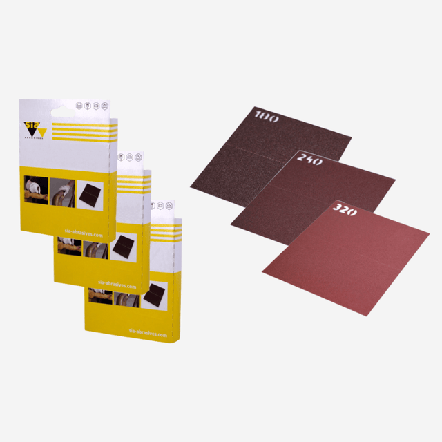 Sia 7988 Double Sided Flexible Sheets - 115x140mm (10), Sand Paper, Ultrimax