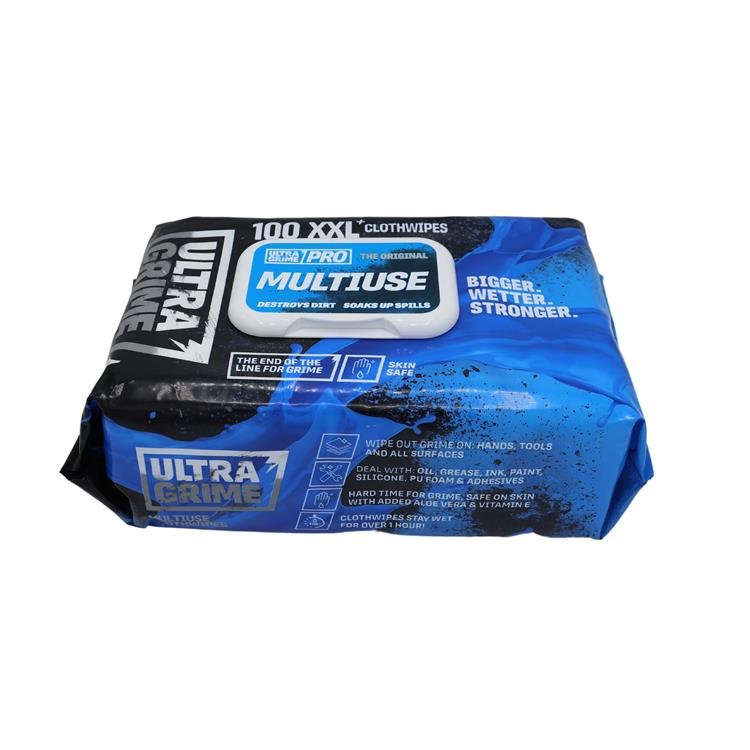 Ultragrime Paintshop XXL Hand Wipes (100), Janitorial, Ultrimax