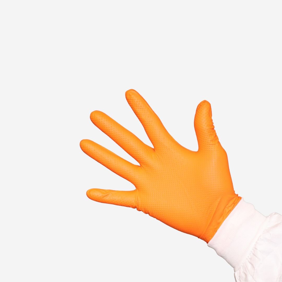 Ultrimax Orange Heavy Duty Nitrile Gloves, Gloves, Ultrimax